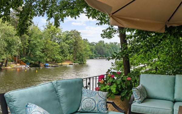 Lake views from the terrace