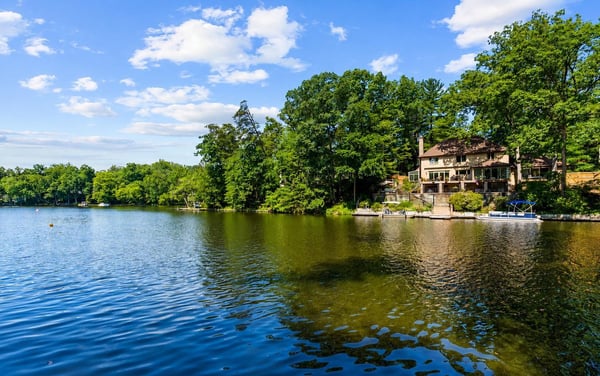 View of back of home & 135 Acre Lake Barcroft
