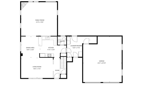 3008 Sunset Lane 1st Fl Floor Plan