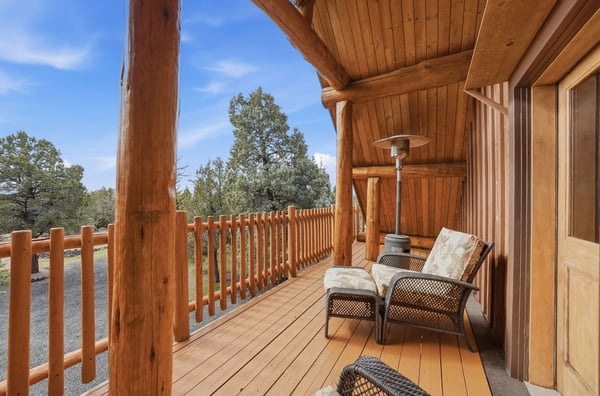 Experience relaxation on this spacious balcony with scenic views, perfect for enjoying sunrises, sunsets, and quiet moments.