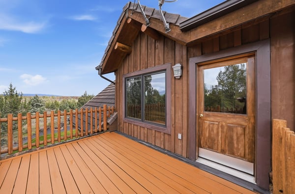 One of three balconies with stunning views, perfect for relaxation.