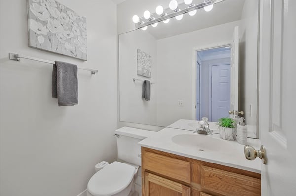 Guest half bath on main level