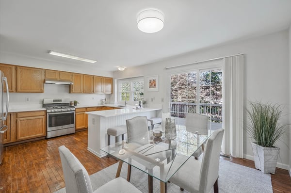 Dining and kitchen