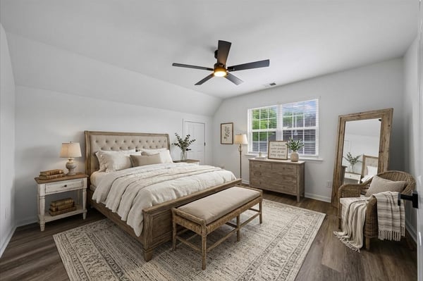 Virtually Staged Bedroom