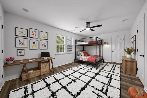 Virtually Staged Bedroom