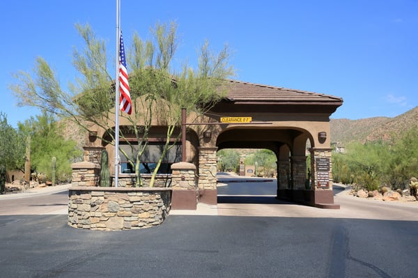Guard-gated access provides security and exclusivity within Scottsdale Mountain, enhancing the overall lifestyle experience.