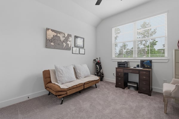 Secondary bedroom on the front of the home.