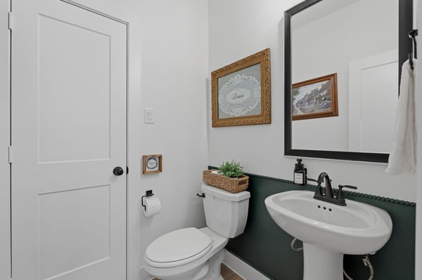 Half bathroom downstairs.