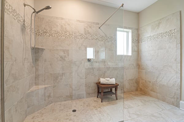 Look at this walk-in shower!
