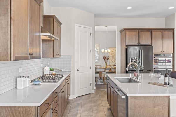 Modern kitchen featuring ample counter space, sleek cabinetry, and an open layout for entertaining.