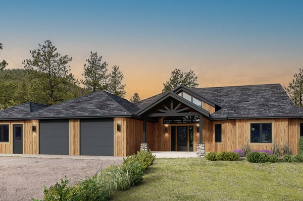 Discover this contemporary mountain retreat, featuring a unique design and surrounded by natural beauty.