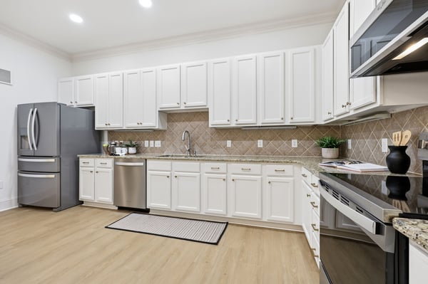 Kitchen with new appliances