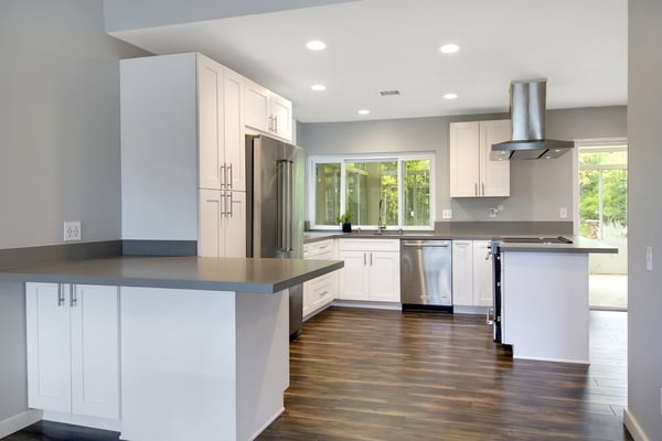 Open kitchen plan.