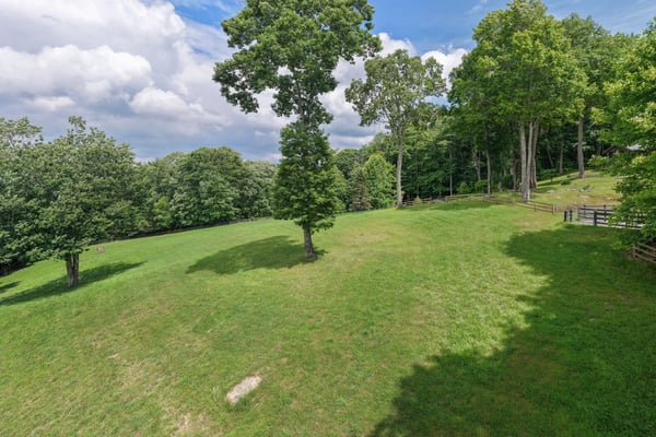 Spacious, sloping lot surrounded by trees, perfect for building your dream home in a natural setting.