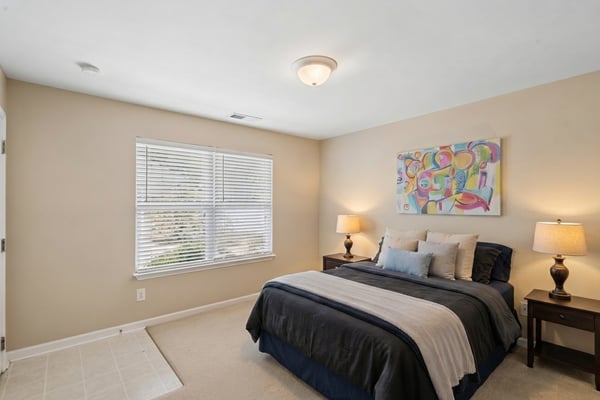 Casita bedroom suite (virtually staged)