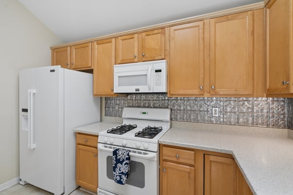 Kitchen with gas range