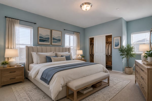 Primary Bedroom, Virtually Staged