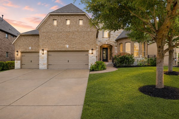 Stunning Rocky Creek Home with New Light Oak Floors, Media Room, Study & One of the Community's Best Flat Backyards