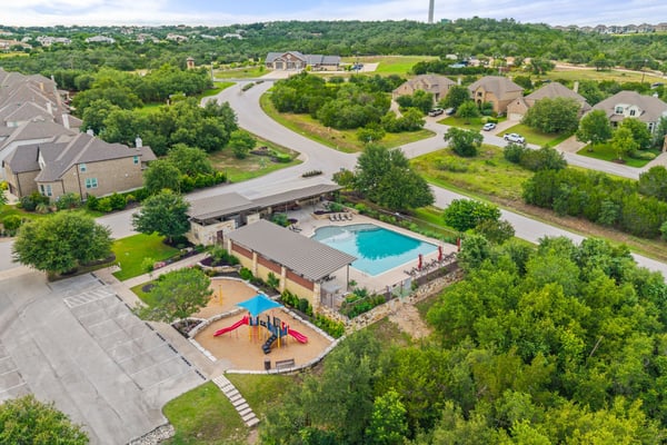 Walk to the neighborhood pools, park and miles of trails