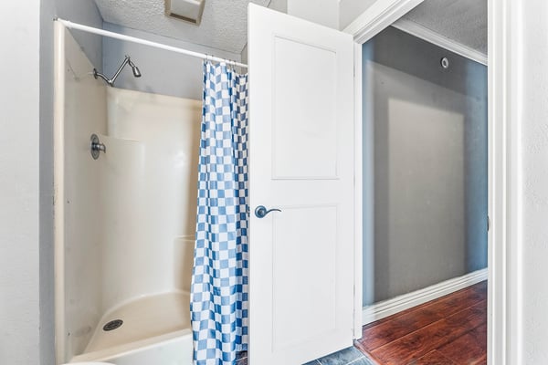 Primary Bathroom Step-in Shower