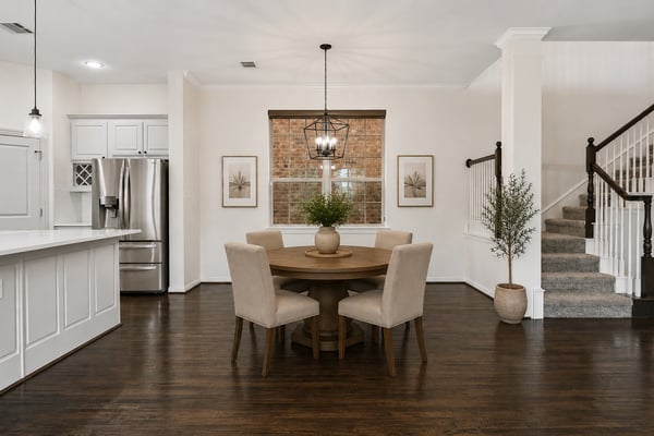 Virtually Staged. Breakfast Area.