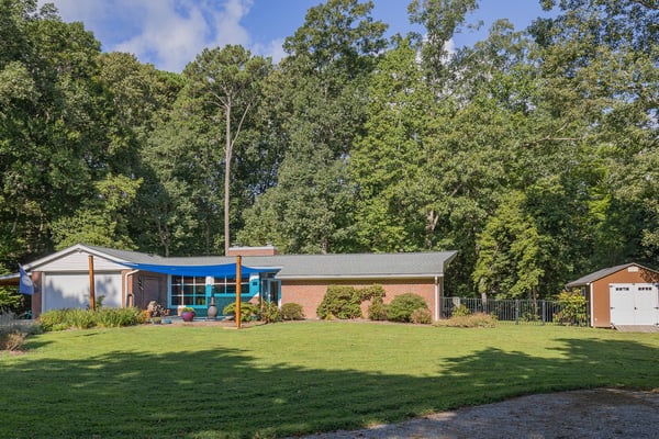 Rare MCM Gem in Kilmarnock: 1.7 Private Acres, Striking Design & Total Modern Upgrades, Walk to Downtown