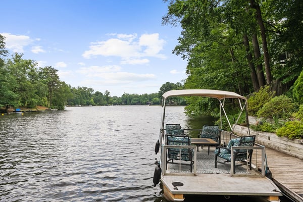 View of lake from the dock