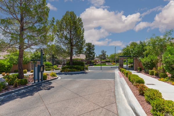 Gated entry into Woodlands Community