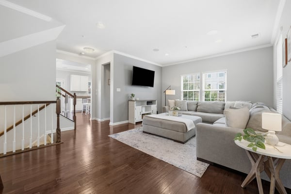 Bright and airy living area, perfect for relaxation or entertaining guests.