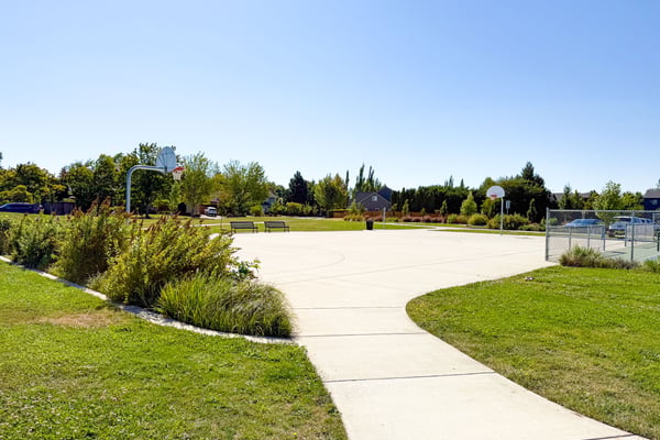 Basketball court.