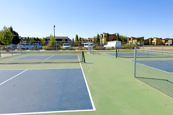 Two pickle-ball courts.