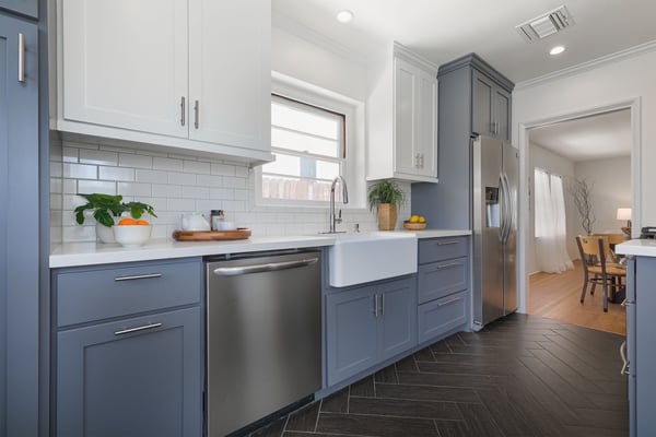 Remodeled kitchen