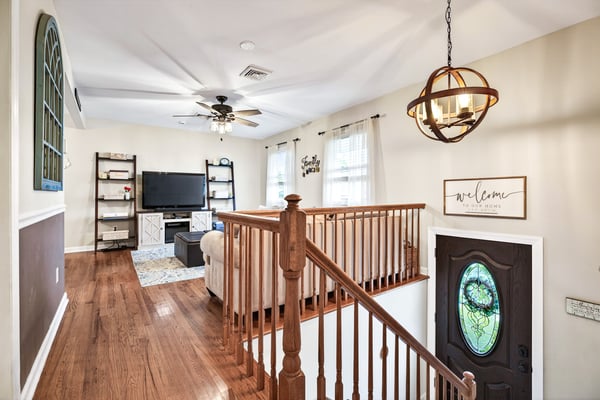 Inviting living space with natural light.