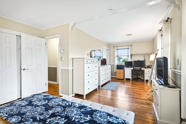 Primary bedroom is a retreat.