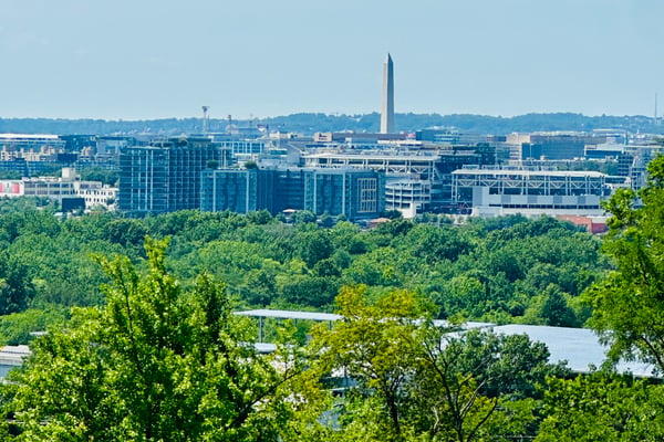 Views of the Washington Monument from your private roof deck.