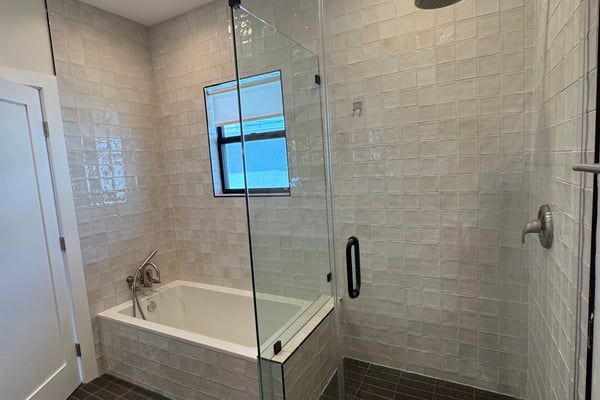 Primary Bath Tub & Shower