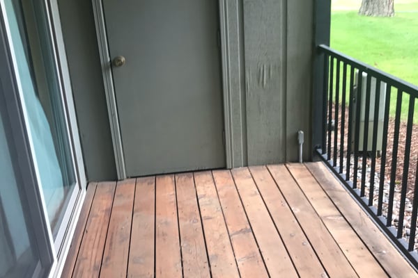 Storage on Covered Deck