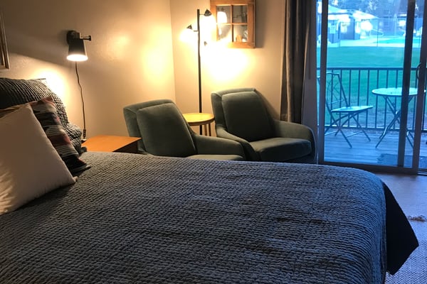 Suite 2 has 2nd Full Bathroom and Balcony Access