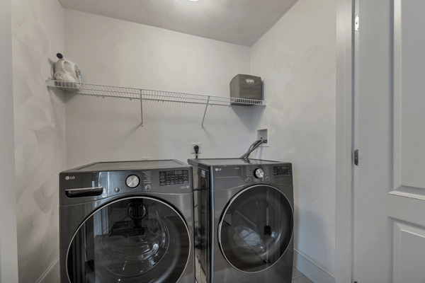 Washer/Dryer Closet on Second Floor