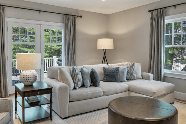 Natural Light Beaming Through Living Room