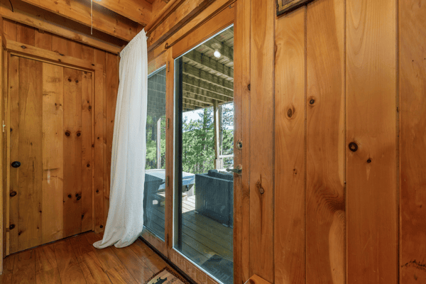 Back Entrance to Lower Deck/Hot Tub