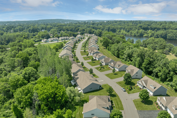 Discover a peaceful neighborhood with spacious homes, surrounded by lush greenery and scenic views.