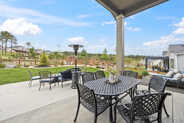 Gorgeous Patio that overlooks the park.