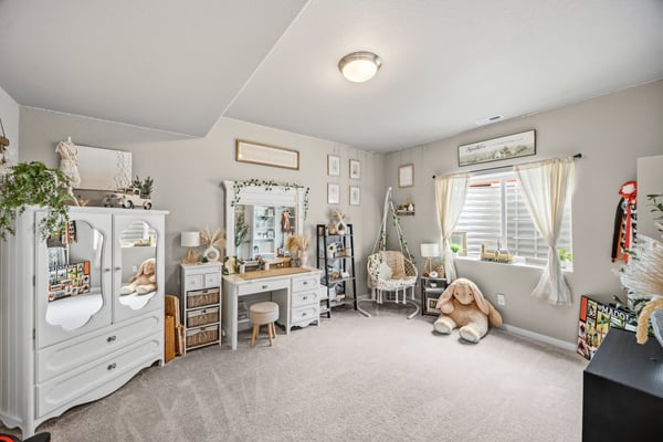 Bedroom in basement.