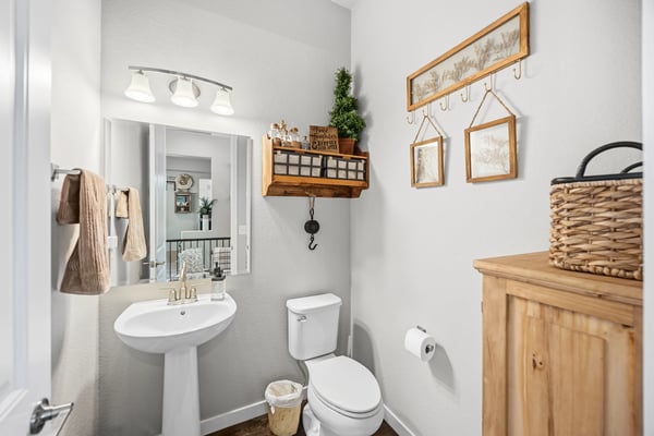 Powder Room on the Main Level