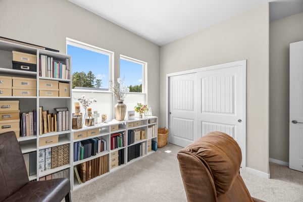 Main Level Bedroom used as a craft room