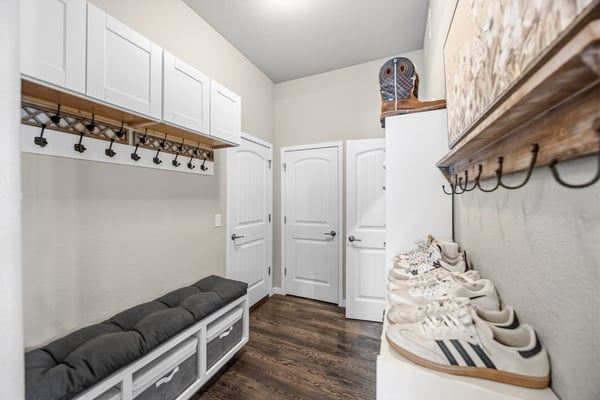 Mudroom off the garage
