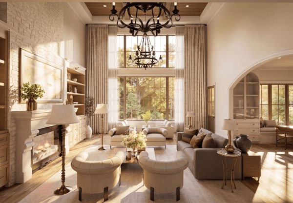 Renderings shown are concept only. They are meant to illustrate the proportions, ceiling heights, and fixed architectural elements of each space not final finishes or furnishings.
