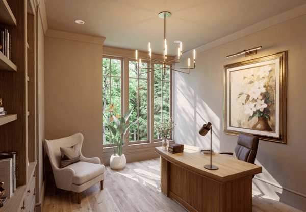 Renderings shown are concept only. They are meant to illustrate the proportions, ceiling heights, and fixed architectural elements of each space not final finishes or furnishings.
