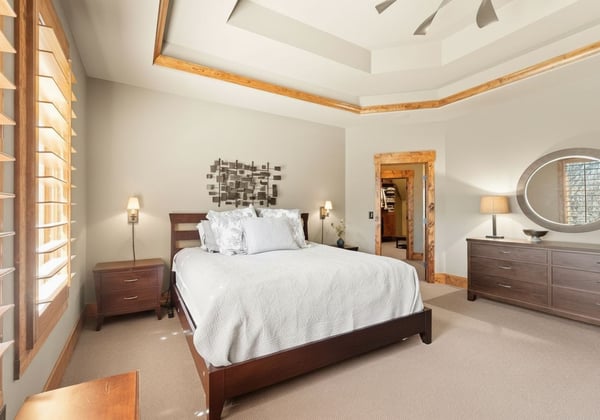 VIRTUAL STAGING: Wall color and furnishings are lightened to reflect the possibilities for this space.